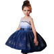 thumbnail image 1 of Star Sequin verano niños niñas princesa vestido de fiesta para 3-10 años sin mangas Hada niños ropa informal cumpleaños boda vestido 7-8T (etiqueta 140) Gao Jinjia LED, 1 of 2