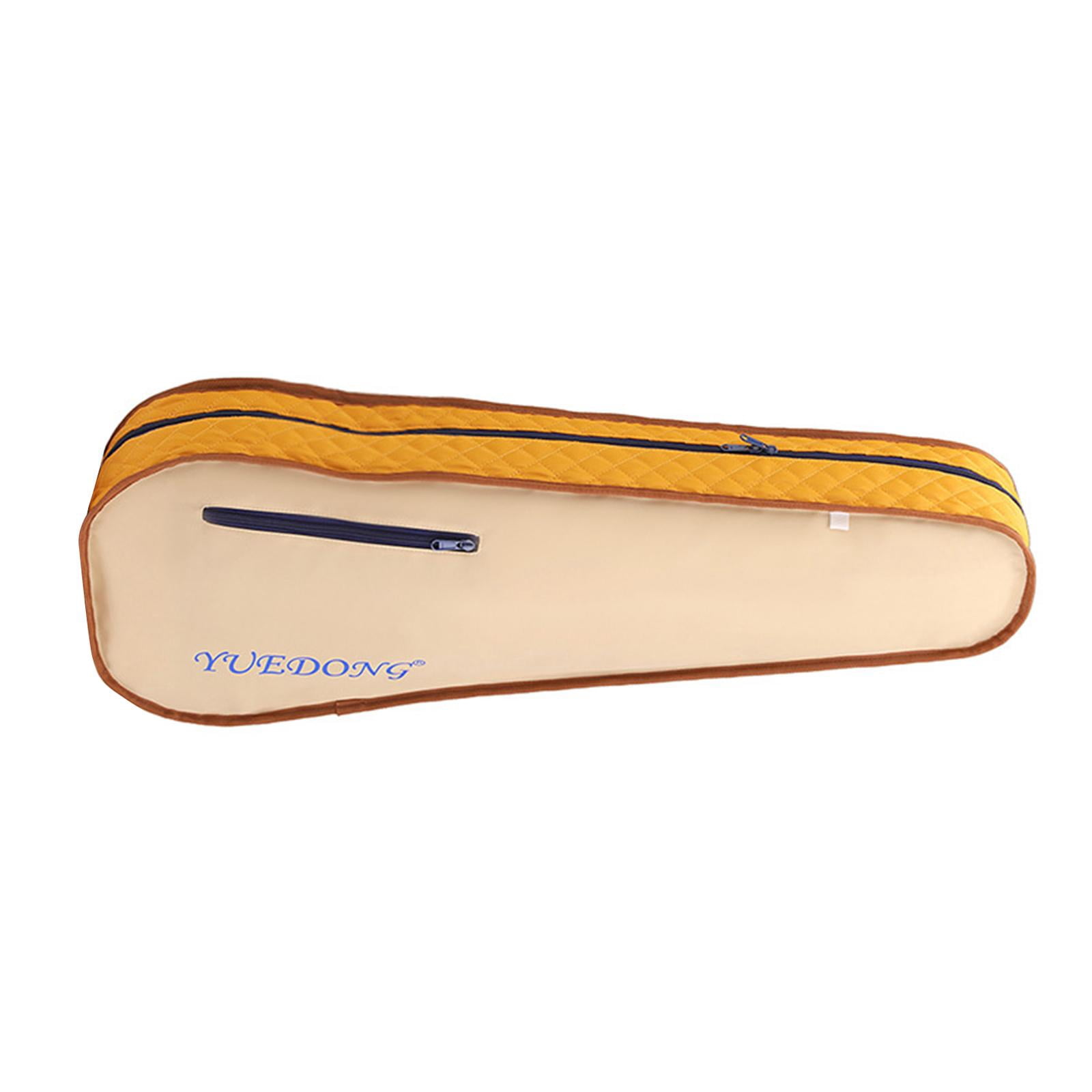 QccHieUs 4/4 Violin Case Portable Carrying Bag Foldable Adjustable Backpack Straps Violin yellow