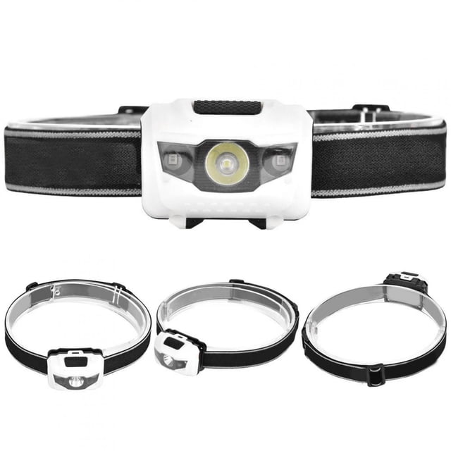 Domqga 3W A Mené la Lampe Frontale Rouge et Blanche la Lampe Frontale de Pêche pour les Activités de Plein Air Randonnée Alpinisme, Lampe Frontale Extérieure