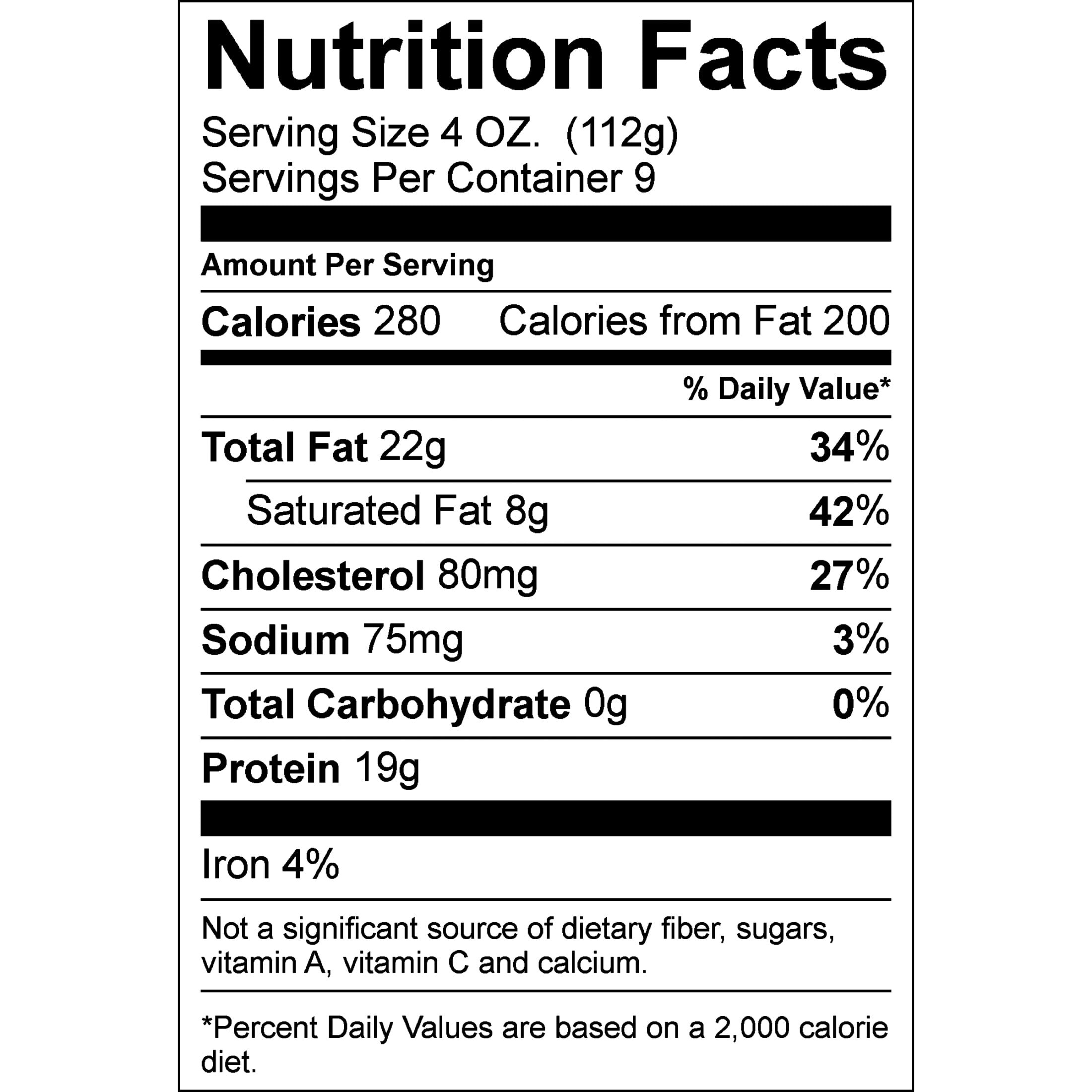 All Natural* 80% Lean/20% Fat Ground Beef Chuck, 2.25 lb Tray