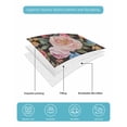 thumbnail image 4 of Full Size Quilt Bedding Set, Boho Pink Flower Reversible Summer Quilt 3 Pieces, Spring Watercolor Country Floral Plant Lightweight Bedspreads Coverlets with 2 Pillow Shams for All Seasons, 4 of 5