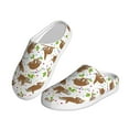 thumbnail image 2 of KLL Cute Sloth Pattern Adult Unisex Cozy Slippers,Fuzzy Slip-on Slippers TPR Sole Slippers Comfort Plush Home Footwear for Indoor & Outdoor-39/40, 2 of 7
