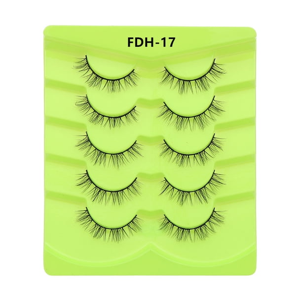 Zhuge 20 pares de pestañas de visón tenues, pestañas postizas de volumen natural y esponjosas, FDH-17