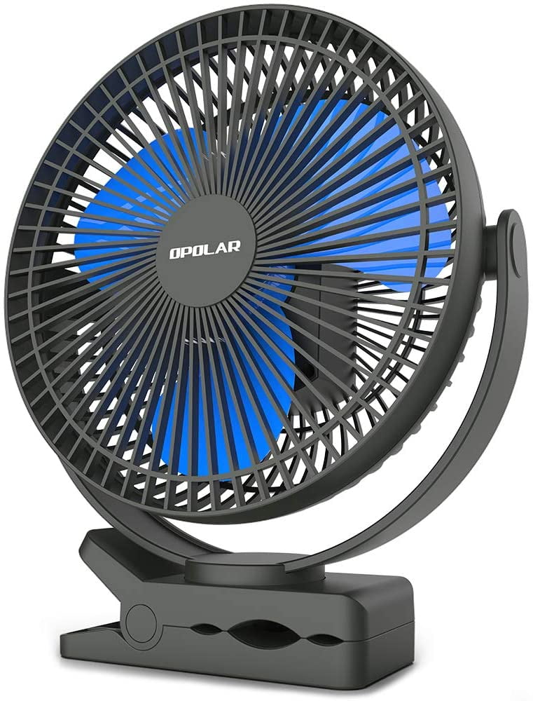 Buy OPOLAR 10000mAh 8Inch Golf Cart Clip on Fan, Rechargeable Battery