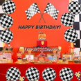 thumbnail image 4 of 10Pcs Race Car Balloons, 18 Inch Checkered Balloons Foil Racing Car Balloon Black and White Checkered Balloons Sphere Checkerboard Balloon for Racing Themed Party Supply, 4 of 5