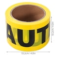 thumbnail image 2 of ADDHAT Keep Safe Distance Tape 2Rolls Caution Tape Yellow for Construction Sites 100Meters per Roll, 2 of 8