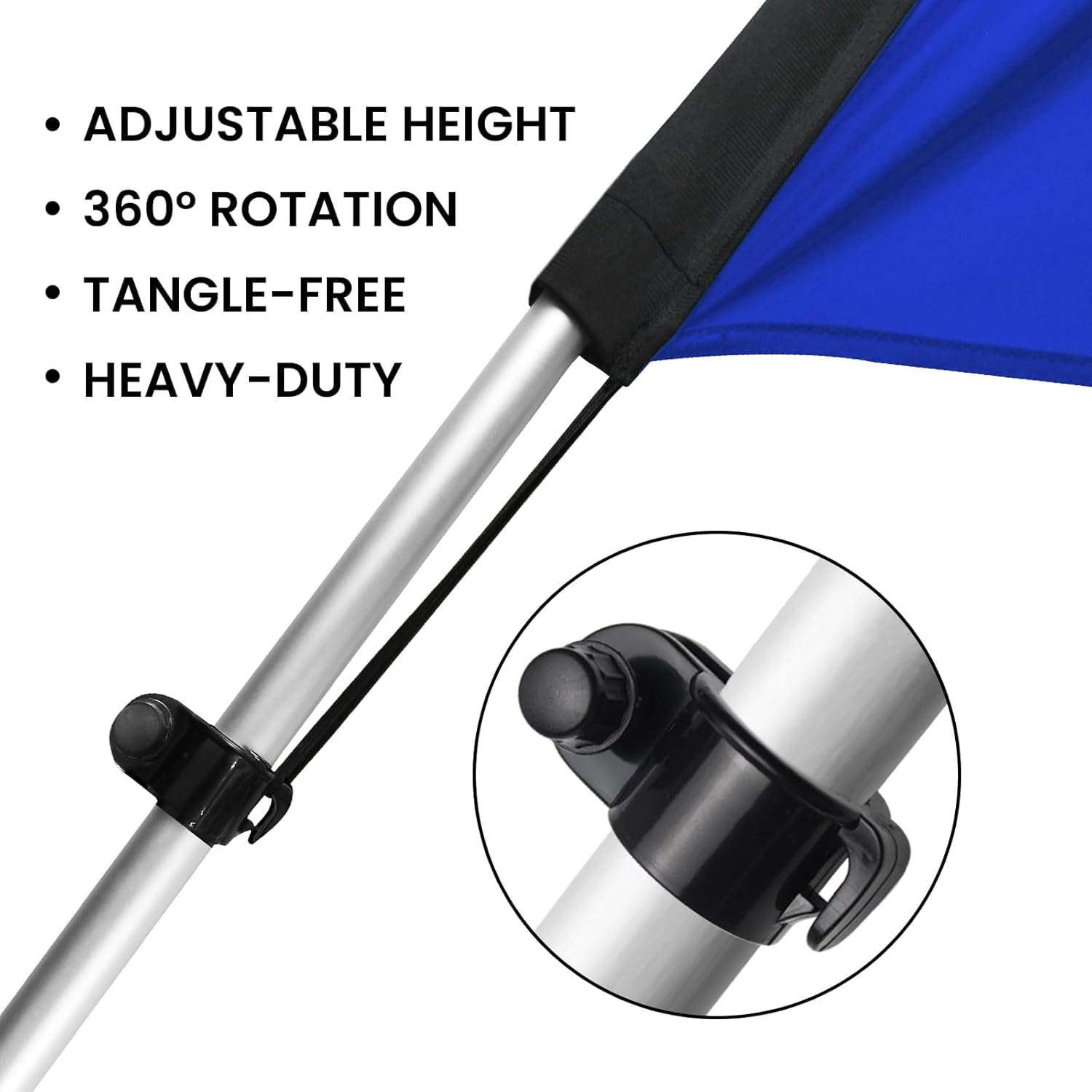 Feather Flag Pole Kit Fits 13.5FT Swooper Flags, 18FT Tall Aluminum Flagpole Set with Heavy Duty Ground Spike for Business Advertising Flags Custom Feather Flag