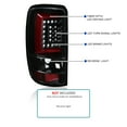 thumbnail image 5 of Spec-D Tuning Jet Black Housing Red LED Bar Tail Lights Compatible with 2000-2006 Chevy/GMC Suburban, Chevy Tahoe, GMC Yukon/Denali/XL, Left + Right Pair Assembly, 5 of 8