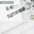 thumbnail image 6 of Sage Green Ocean Tie Up Valance Curtains for Windows, Kitchen Curtains Window Shades, Coastal Eucalyptus Starfish Shell Light Filtering Roman Curtain Valances for Bedroom/Bathroom/Cafe 42"x12", 6 of 9