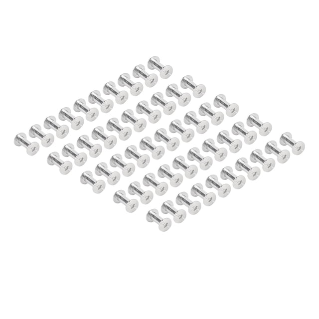 Kit De Sujetadores De Remaches, Diseño Preciso, 50 Juegos M4, Tamaño Compacto, Remaches De Cabeza Redonda Resistentes Y Estables Para Fabricación De Artesanías De Cuero
