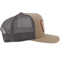 thumbnail image 5 of Hooey Men's Davis 5-panel Tan  Grey Trucker Cap 2141T-TNGY, 5 of 5