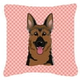 thumbnail image 3 of Checkerboard Print With Dog Fabric Decorative Pillow, 3 of 3