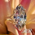 thumbnail image 4 of 20x10mm Marquise Split Shank Solitaire Engagement Ring, Near Colorless 6A Quality Cubic Zirconia, Sterling Silver, 4 of 5