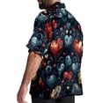thumbnail image 3 of Love Men's Casual Button Down Short Sleeve Printed Summer Beach Shirts, 3 of 6