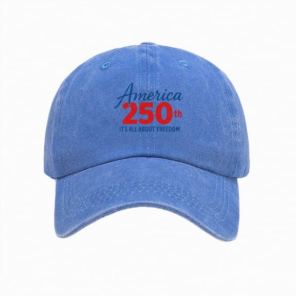 mgoYE 250th Anniversary Gifts for Women Hat USA Patriotic Baseball Cap 250th Anniversary USA Cap 4th of July Hats American Flag Hat(Blue,A)
