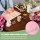 thumbnail image 4 of Uxcell Papel de Envoltura para Flores, Embalaje de Ramo de Plástico Iridiscente Doble Cara Impermeable Florista Rosa Claro, 4 of 7