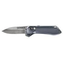 Gerber Highbrow Compact Folding Knife, Urban Blue, Plain Edge
