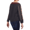 thumbnail image 3 of Blusa negra Cklass bordado floral talla XL, 3 of 3