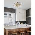 thumbnail image 2 of Elegant Lighting Emilia 18 inch flush mount in brass, 2 of 4