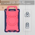 thumbnail image 6 of SaniMore for Lenovo Tab M10 Plus 3rd Gen 10.6" 2022 (TB-125F/TB-128F) Kids Case, Multi-Functional Cover with Handle Shoulder Strap & 360° Rotatable Kickstand Shockproof Protective Shell, Navy+Rose, 6 of 8