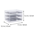 thumbnail image 4 of Earring Display Stand Organizer Portable Desktop Jewelry Storage Box Holder with 3 Vertical Drawer 1Pcs, 4 of 4
