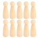 thumbnail image 1 of 10 Uds 65mm mujer DIY pintura muñecas madera niños pintura figura juguete artesanal, 1 of 8