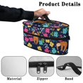 thumbnail image 5 of HELLHERO Sloth Floral Pattern Design Polyester Lightweight Dustproof Travel Iron Organizer, Case Only, 5 of 6