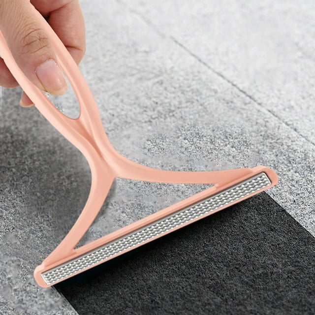 1Pc Portable Carpet Scraper Rake,Manual Lint Remover,Portable Fabric Shaver,Double Sided Pet Hair Remover,Carpet Rake Fuzz Hairball Shaver Brush for Carpet,Car Mat,Couch,Clothes,Pet Bed,Furniture,Rug