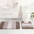 thumbnail image 6 of Exclusivo Mezcla Bathroom Rugs Mat 24x47, Extra Soft Non Slip Absorbent Water Microfiber Bath Rugs, Machine Washable Quick Dry Bath Mats for Bathroom Floor, Shower, Home Decor, Gradient Coffee, 6 of 8