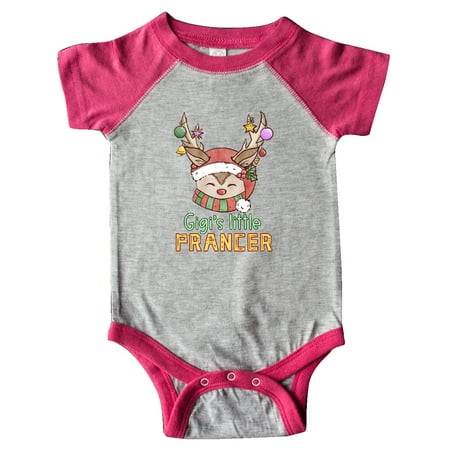 

Inktastic Gigi s Little Prancer Cute Reindeer with Ornaments Gift Baby Boy or Baby Girl Bodysuit