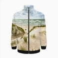 thumbnail image 2 of Sand Dunes On Baltic Sea Coastline Jacket Men's Street Cool Long Sleeves Coat Personality Tops Oversized Zipper Jackets Male Clothes, 2 of 7