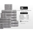 24PC Bath Towel Set (2 Sheets, 4 Bath, 6 Hand, 4 Fingertip & 8 Wash