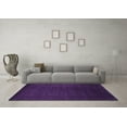 thumbnail image 3 of Ahgly Company Indoor Round Abstract Purple Contemporary Area Rugs, 6' Round, 3 of 4