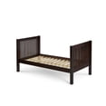 thumbnail image 3 of Camaflexi Twin Size Tall Platform Bed with Twin Trundle - Mission Headboard - Cappuccino Finish, 3 of 5