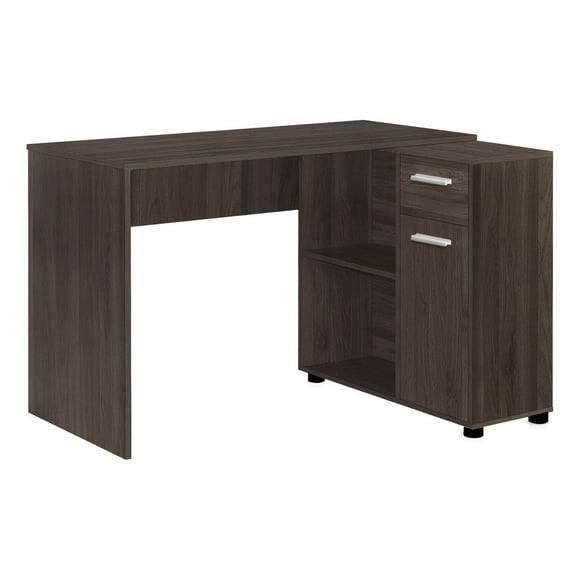 Monarch Specialties Computer Desk, Home Office, Corner, Storage Drawers, 46"l, L Shape, Work, Laptop, Laminate, Brown, Contemporary, Modern