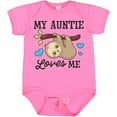 thumbnail image 3 of Inktastic My Auntie Loves Me with Sloth and Hearts Boys or Girls Baby Bodysuit, 3 of 5