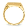 thumbnail image 2 of 14k 13.0x13.0mm Closed Back Men's Signet Ring in 14k Yellow Gold - Size 9, 2 of 3