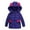 Dark Blue, variant on Girls' Long Sleeved T-Shirt Fashion Kids Coat Baby Girls Thick Coat Padded Bow Winter Jacket Clothes Baby Christmas Sweater Pinks 90/S