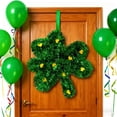 thumbnail image 4 of Green St. Patrick's Day Shamrock Hat Door Hanging - Easter Decor, Festive Shamrock Ornament, Front Door Hanging Decor, Indoor Outdoor Holiday Decoration, 1pc, 4 of 7