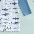 thumbnail image 4 of NIEWTR Baby Boys One Piece Swimsuit Long Sleeve UPF 50+ Rash Guard Bathing Suit Swimwear with Sun Hat(Grey,3-4 Years ), 4 of 6