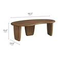 thumbnail image 4 of Modway Vetra Kidney-Shaped Free Coffee Table in Brown, 4 of 8