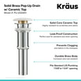 thumbnail image 5 of Kraus PU 20GWH Viva Pop Up Drain White, 5 of 7