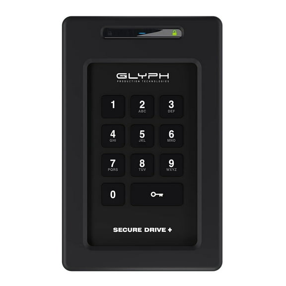 Glyph SecureDrive  2TB Encrypted External Drive with Keypad - Cross-Platform, Rugged Tamper-Proof