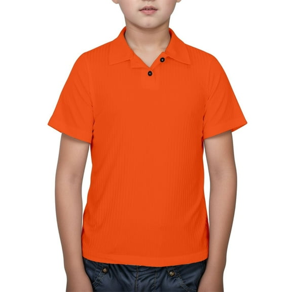 Boys' Polo Shirt Solid Polo Shirt for Boys Casual Blouse Tops Pullover Boys Short Sleeve Polo Shirts 13-14Years Boys Fashion