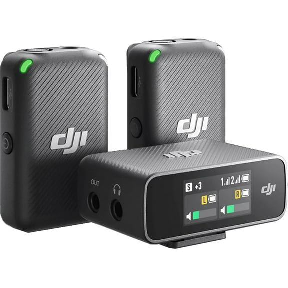 Open Box DJI Mic (2 TX   1 RX   Charging Case), Wireless Lavalier Microphone, 250m Range, 15-Hour Battery, Noise Cancellation, Wireless Microphone for PC, iPhone, Andriod, Record Interview, Vlogs