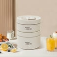 thumbnail image 5 of Fichiouy Lunch Box with Sealed Lid Food Storage Container 2 Separate Stackable Stainless Steel Lunch Container for Office Camping, 5 of 16