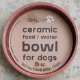 thumbnail image 2 of Dexypaws: Ceramic Dog Bowl: Blush Pink - 26oz - Pet Feeding Dish, Meals, Food & Water, Dishwasher Safe, Non-Toxic, Non-Tip Design, Stylish Paw Print, 2 of 10