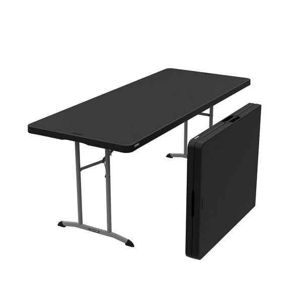 Lifetime 6 Foot Black FoldInHalf Table 2 Pack (80895)