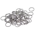 thumbnail image 2 of AMLESO 100 Pieces 15mm Small Stainless Steel Round Split s Key Findings Blanks, 2 of 8