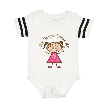 

Inktastic My Nonna Loves Me Gift Baby Girl Bodysuit